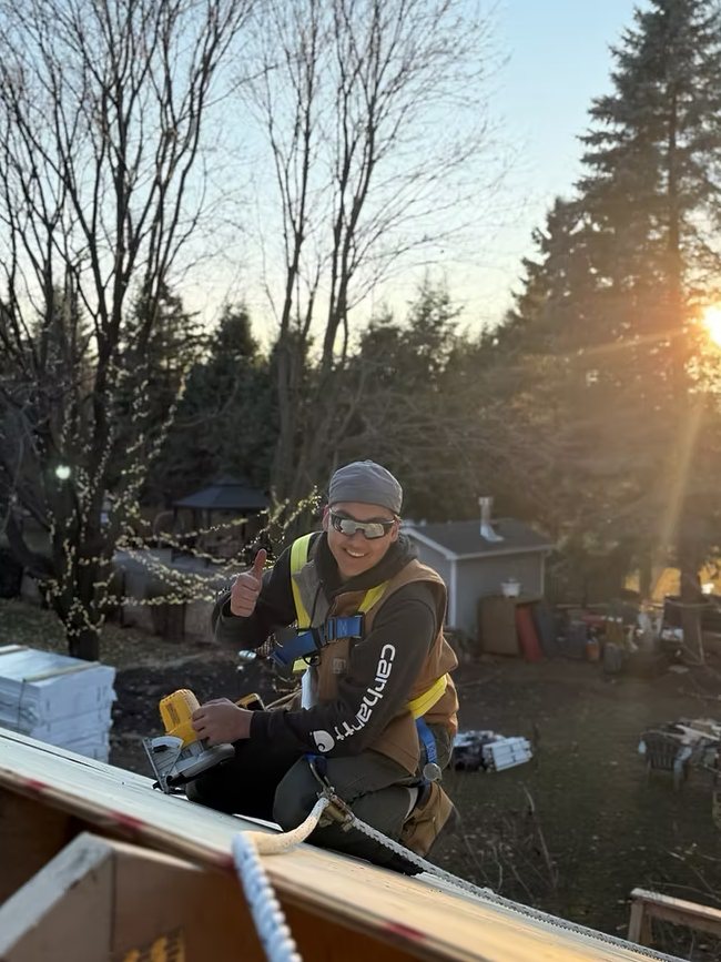 Ben Mayer-Harman on a job site